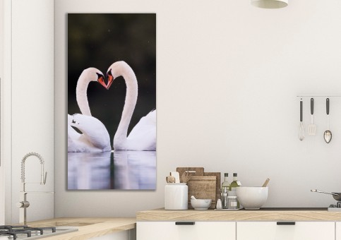 Tableaux personnalisés  Coeur de cygne