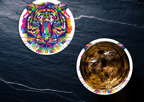 Dessous de verre Tigre