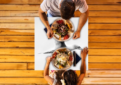 Plateau de table personnalisé Fou de Bassan 1