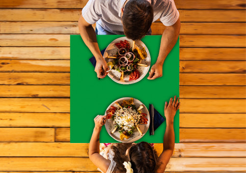 Plateau de table personnalisé Herbe