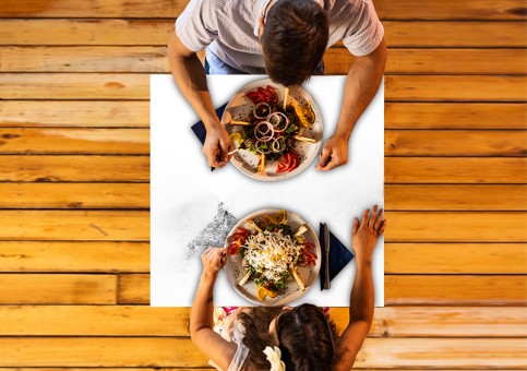 Plateau de table personnalisé Chamois