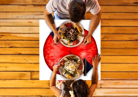 Plateau de table personnalisé Prunes