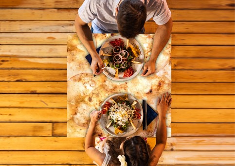 Plateau de table personnalisé Pommes en carpaccio